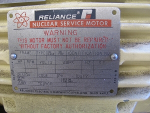 MOTOR, ELECTRIC TYPE, 10 HORSEPOWER, 460VAC 3 PHASE ELEC RATING, 1800 RPM, 215T FRAME, 12.5 AMPS, TEFC-XT ENCLOSURE. PART # 15YF281034 (W-44) LOADING & HANDLING FEE $15-